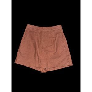 Nice Lush Flowy brownish mini SKORT skirt with shorts size S Good Condition
